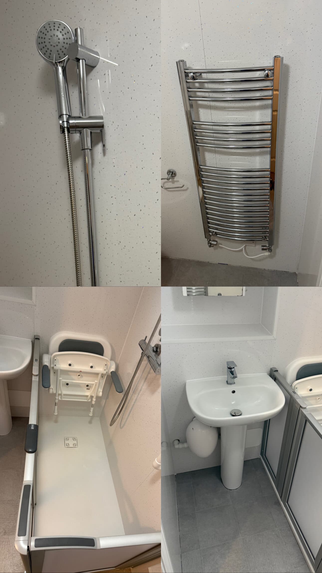Deep-cleaned bathroom fixtures